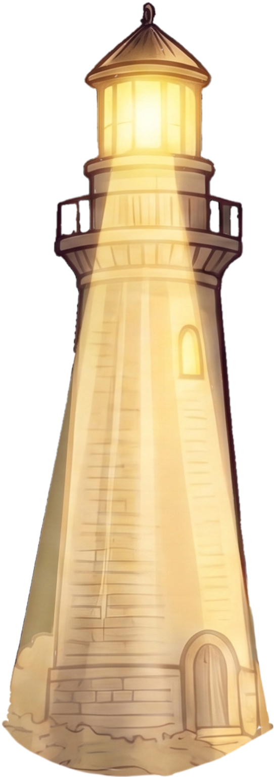 A lighthouse representing hope and guidance